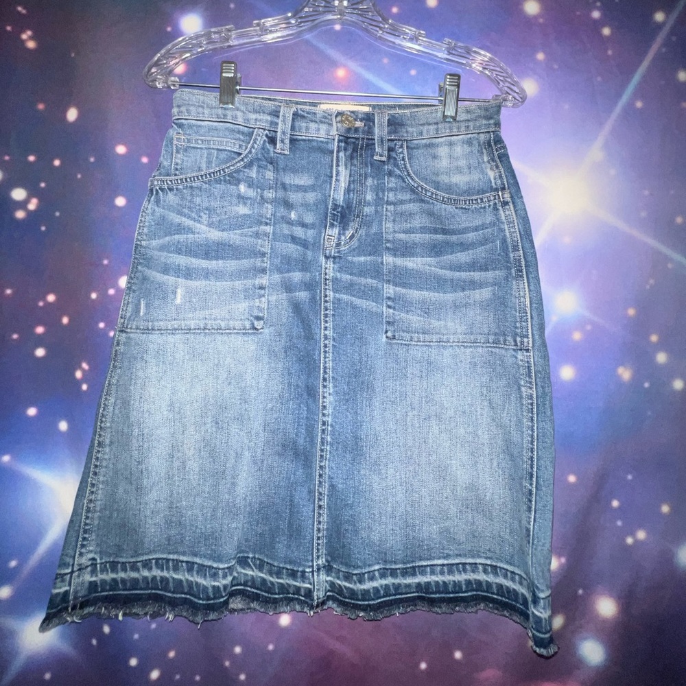 Mid length Jean skirt